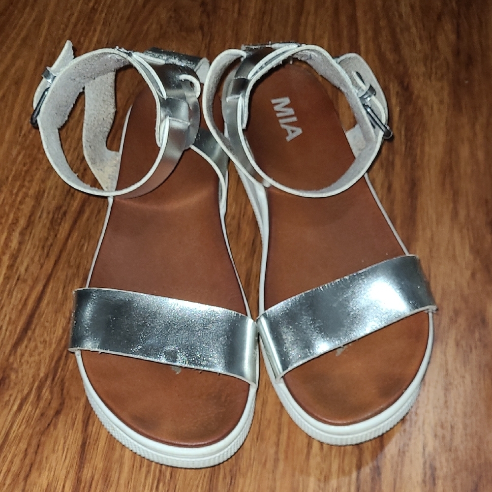 Silver Metallic Sandals
